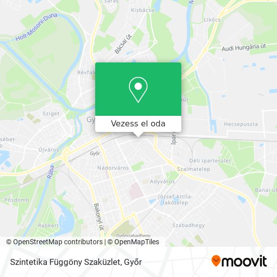 Szintetika Függöny Szaküzlet térkép