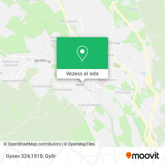 Gysev 324,1518 térkép