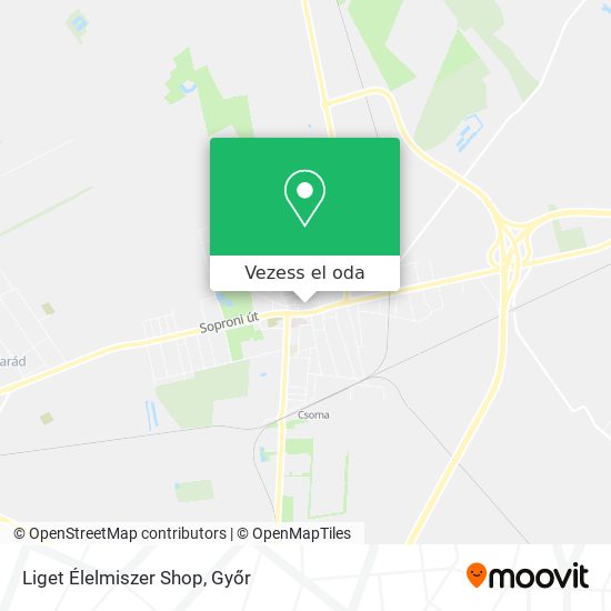 Liget Élelmiszer Shop térkép