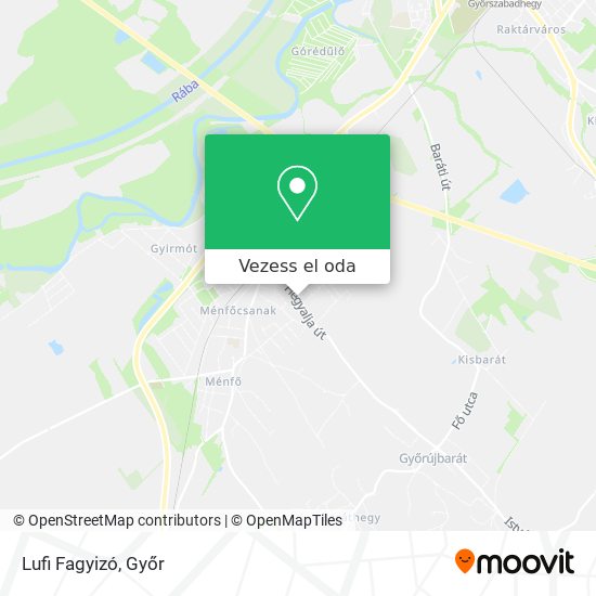 Lufi Fagyizó térkép