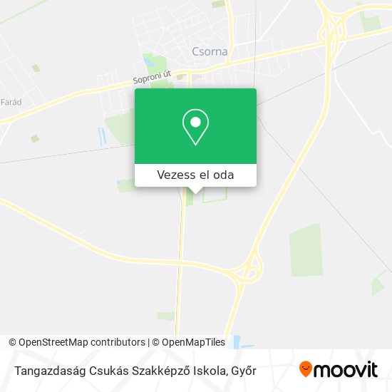 Tangazdaság Csukás Szakképző Iskola térkép