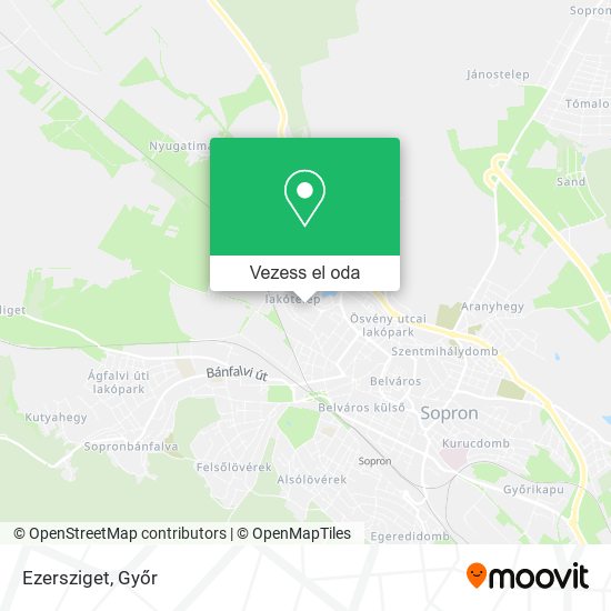 Ezersziget térkép