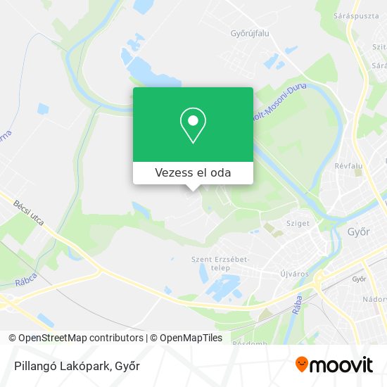 Pillangó Lakópark térkép