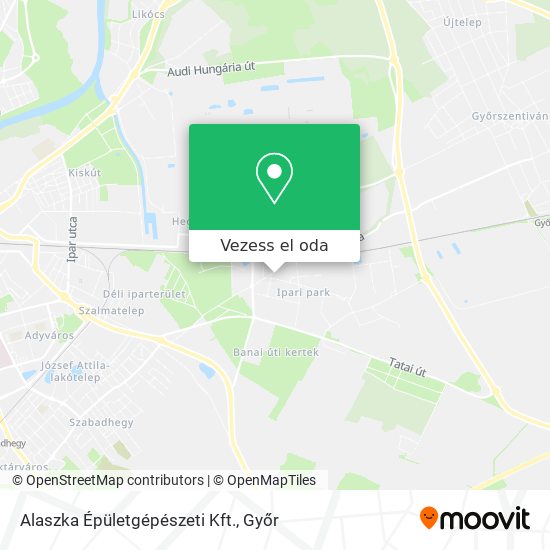 Alaszka Épületgépészeti Kft. térkép