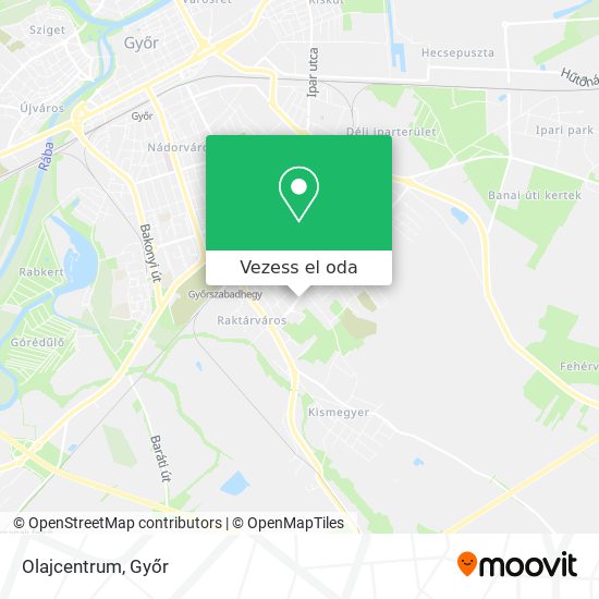 Olajcentrum térkép