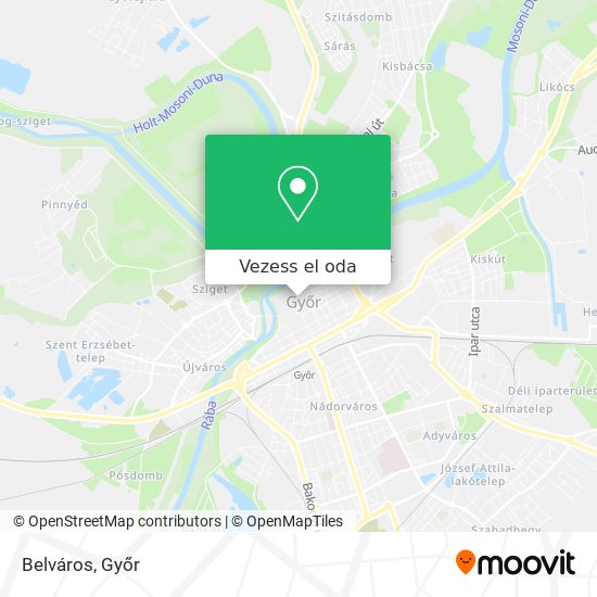 Belváros térkép