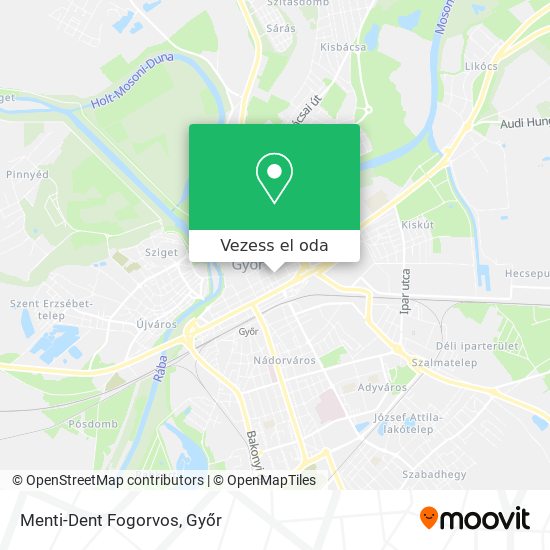 Menti-Dent Fogorvos térkép