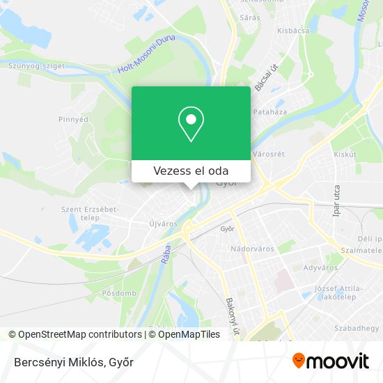 Bercsényi Miklós térkép
