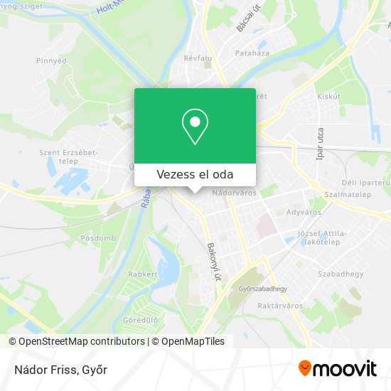 Nádor Friss térkép