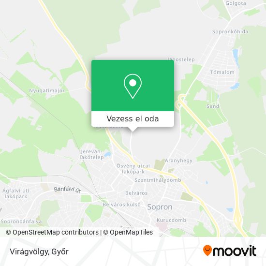 Virágvölgy térkép