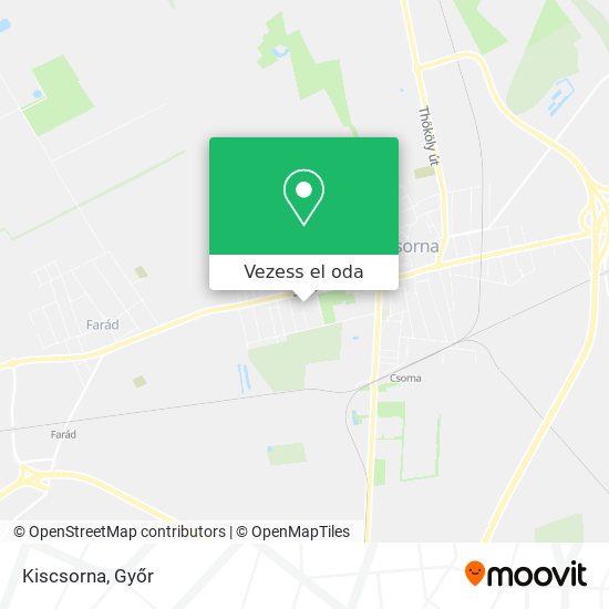 Kiscsorna térkép