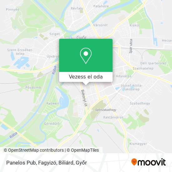 Panelos Pub, Fagyizó, Biliárd térkép