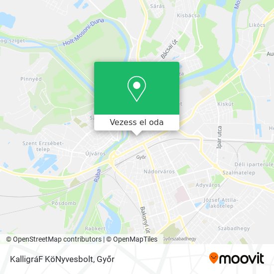 KalligráF KöNyvesbolt térkép