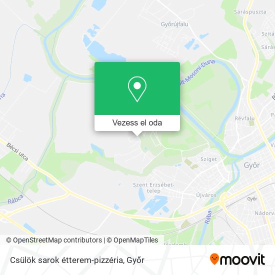 Csülök sarok étterem-pizzéria térkép