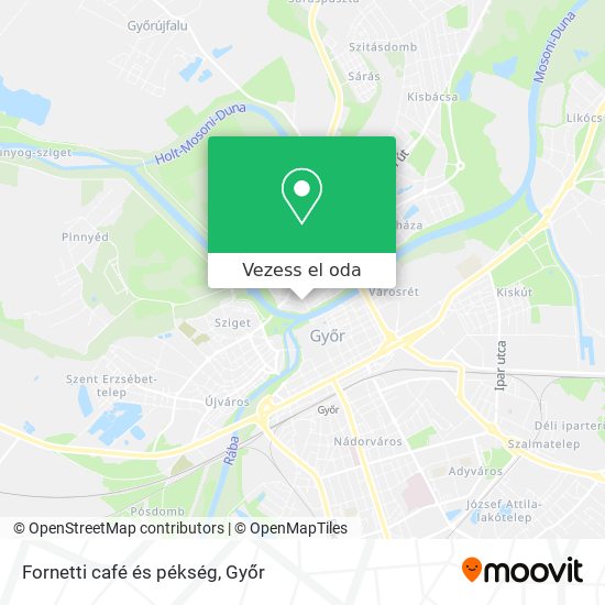 Fornetti café és pékség térkép