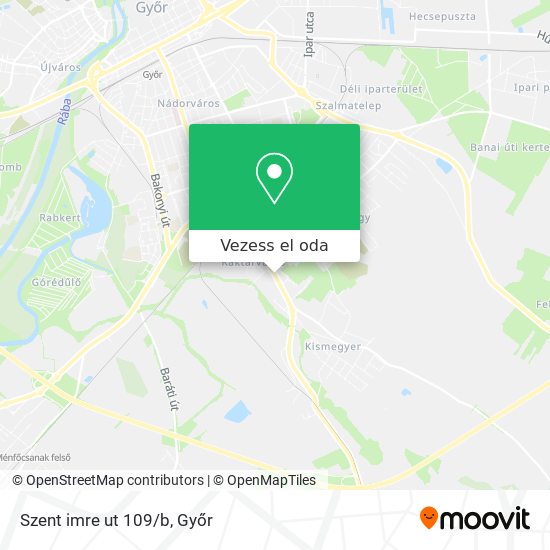 Szent imre ut 109/b térkép