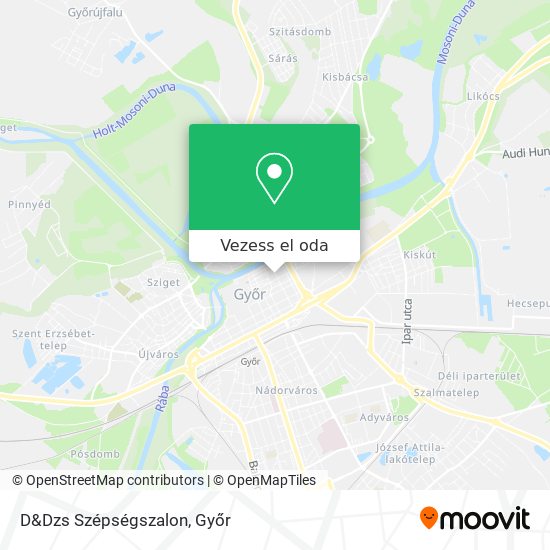 D&Dzs Szépségszalon térkép
