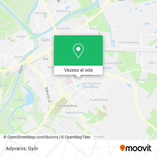 Adyváros térkép