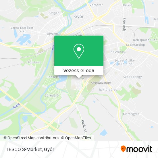 TESCO S-Market térkép