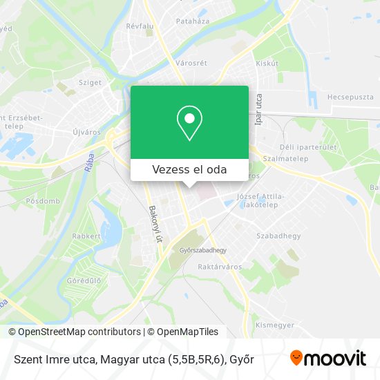 Szent Imre utca, Magyar utca (5,5B,5R,6) térkép