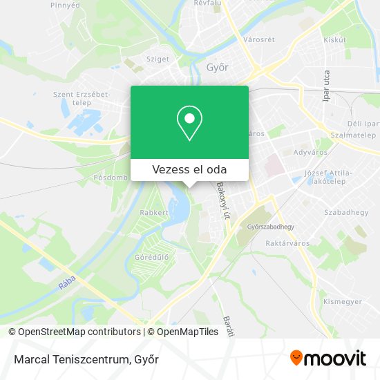Marcal Teniszcentrum térkép