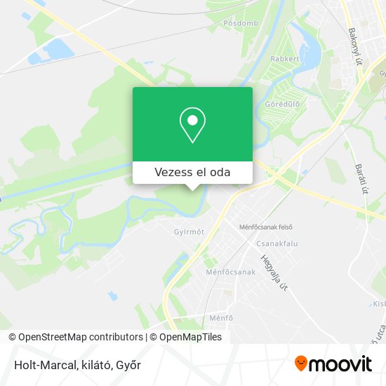 Holt-Marcal, kilátó térkép