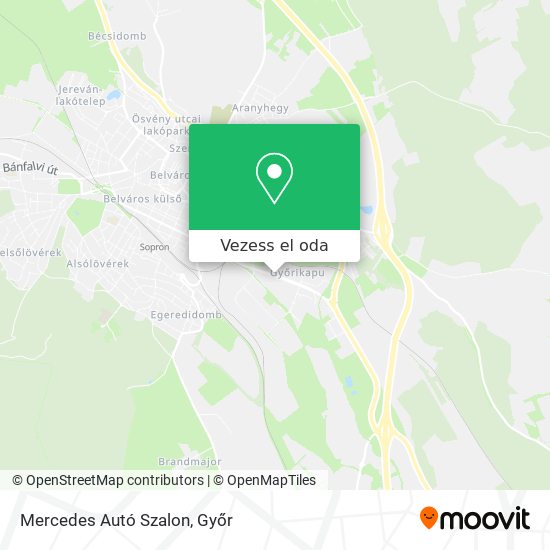 Mercedes Autó Szalon térkép