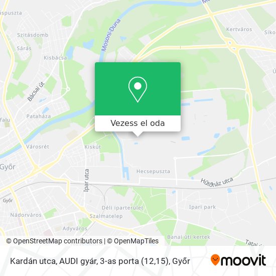 Kardán utca, AUDI gyár, 3-as porta (12,15) térkép