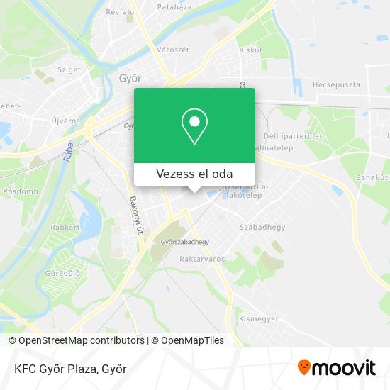 KFC Győr Plaza térkép