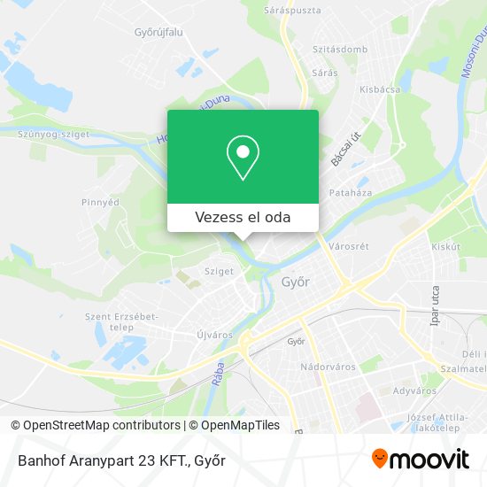 Banhof Aranypart 23 KFT. térkép