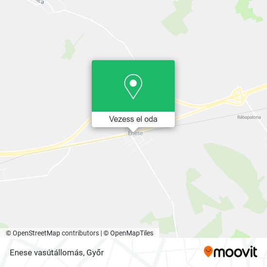Enese vasútállomás térkép