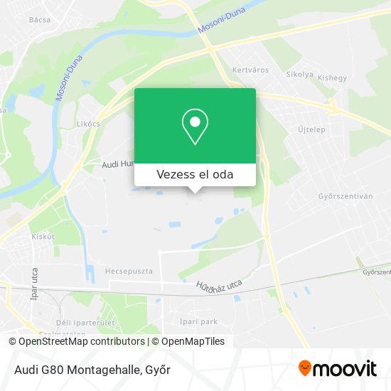 Audi G80 Montagehalle térkép