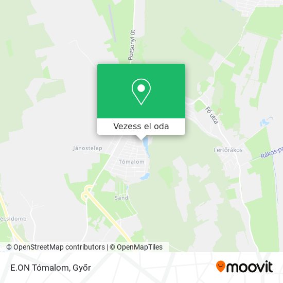 E.ON Tómalom térkép