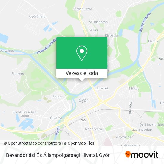 Bevándorlási És Állampolgársági Hivatal térkép