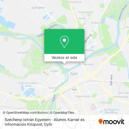 Széchenyi István Egyetem -  Alumni, Karrier és Információs Központ térkép