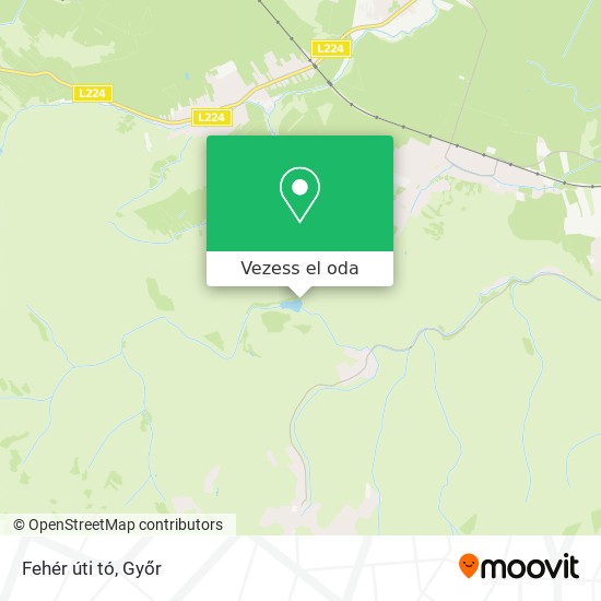 Fehér úti tó térkép