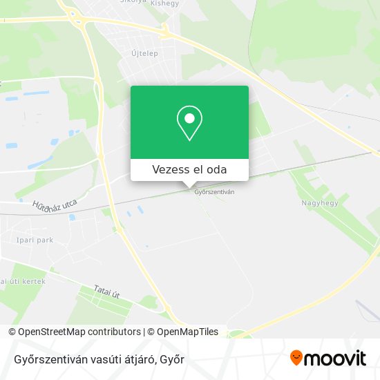 Győrszentiván vasúti átjáró térkép