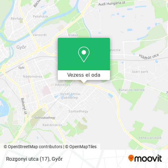 Rozgonyi utca (17) térkép