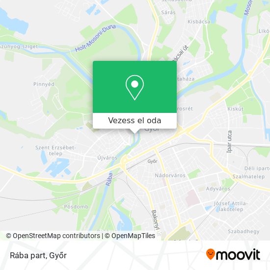Rába part térkép