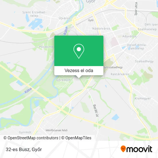 32-es Busz térkép