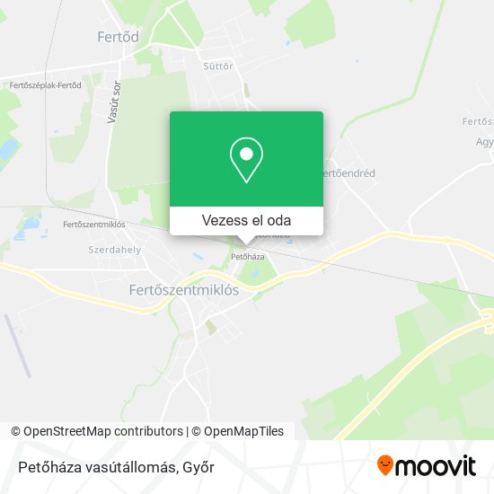 Petőháza vasútállomás térkép