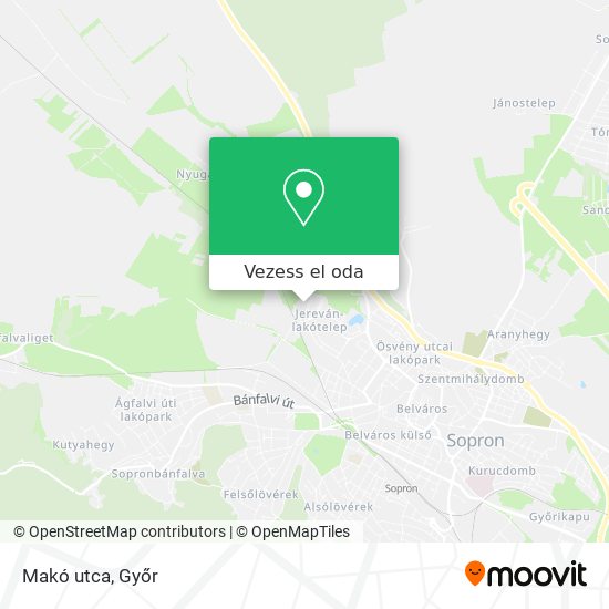 Makó utca térkép