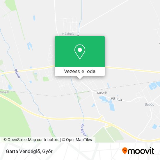 Garta Vendéglő térkép
