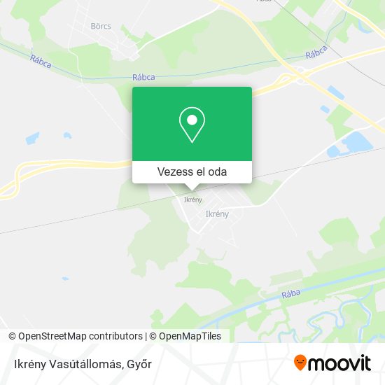 Ikrény Vasútállomás térkép