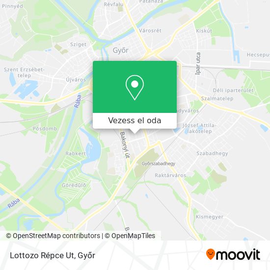 Lottozo Répce Ut térkép