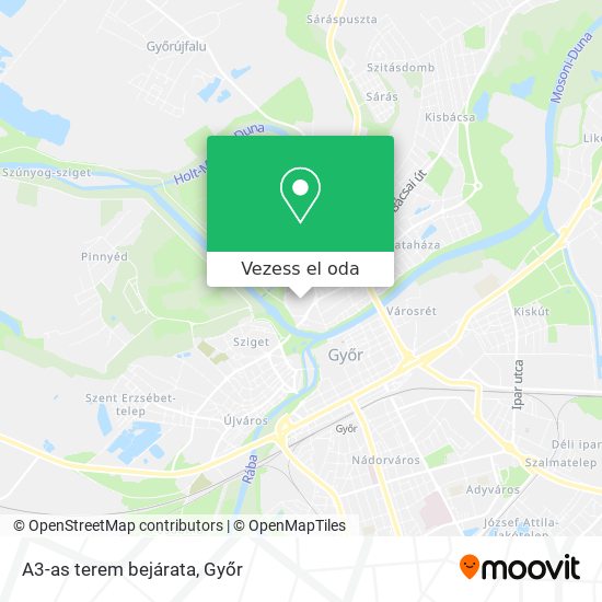 A3-as terem bejárata térkép