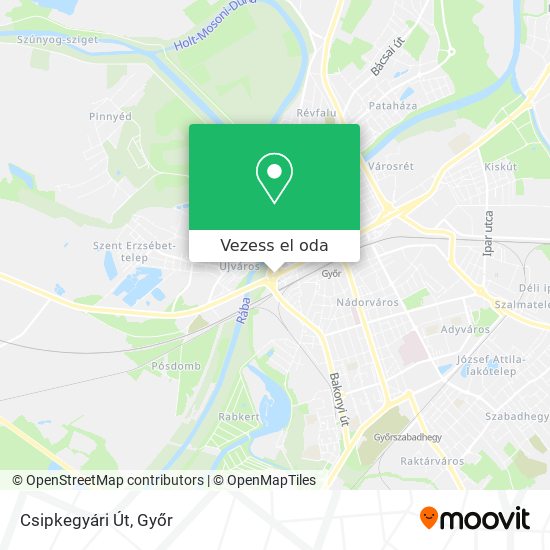 Csipkegyári Út térkép