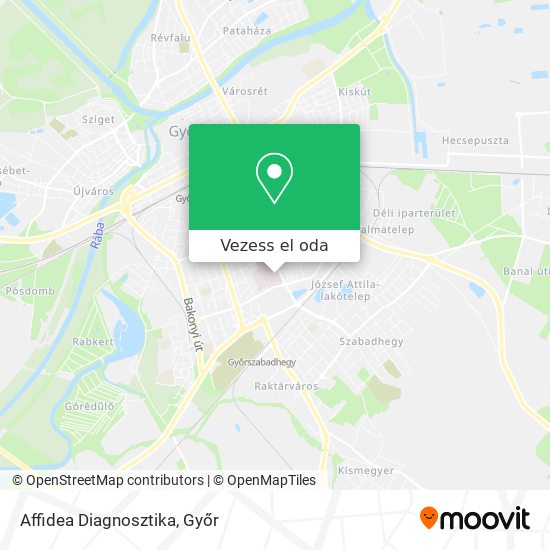 Affidea Diagnosztika térkép