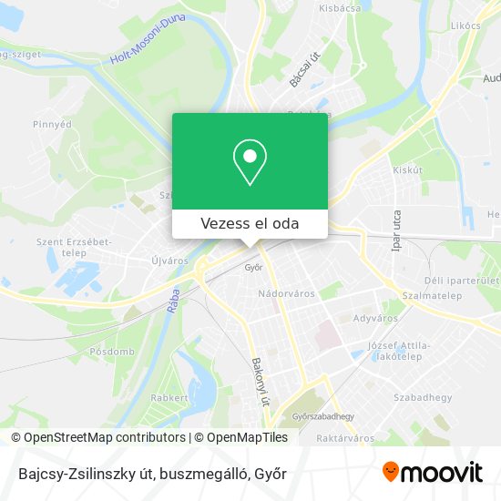 Bajcsy-Zsilinszky út, buszmegálló térkép