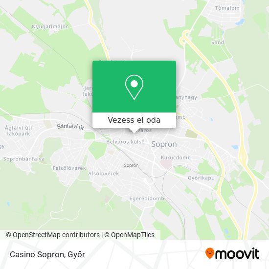 Casino Sopron térkép